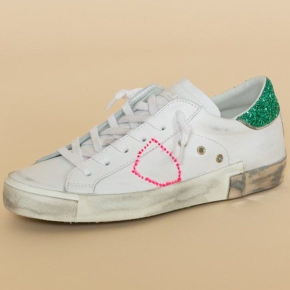 Philippe Model Shoes - Philipe Model PRSX Low Glitter Sneaker